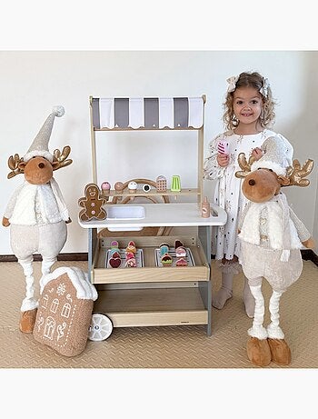 Carrito de helados de madera con accesorios Mamabrum