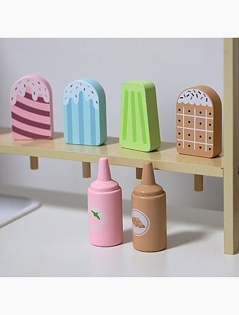 Carrito de helados de madera con accesorios Mamabrum