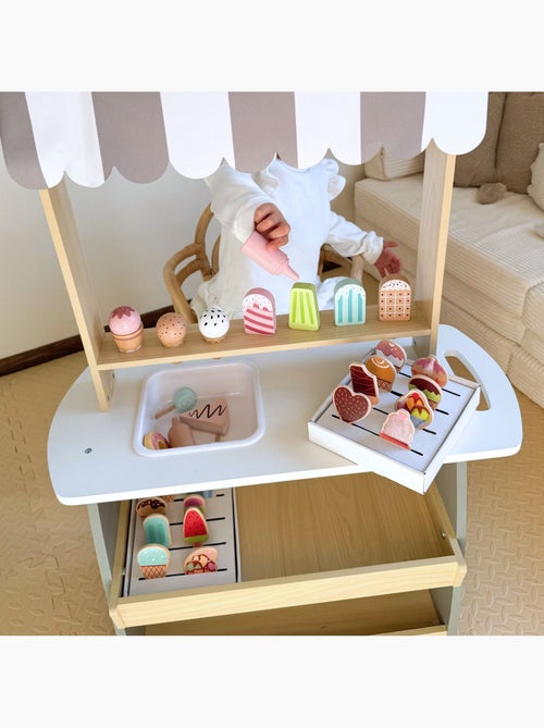 Carrito de helados de madera con accesorios Mamabrum - Kiabi