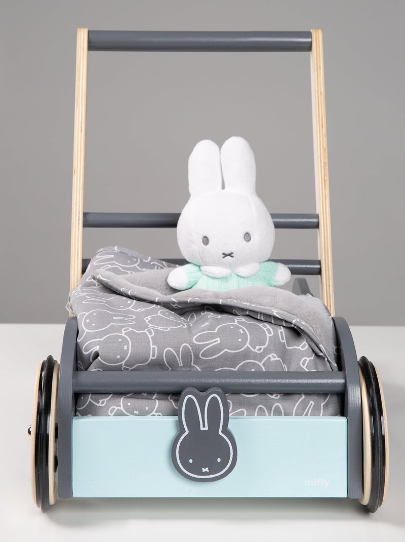 Carrito de madera para caminar con velocidad ajustable miffy® - ROBA Gris verde claro blanco - Kiabi