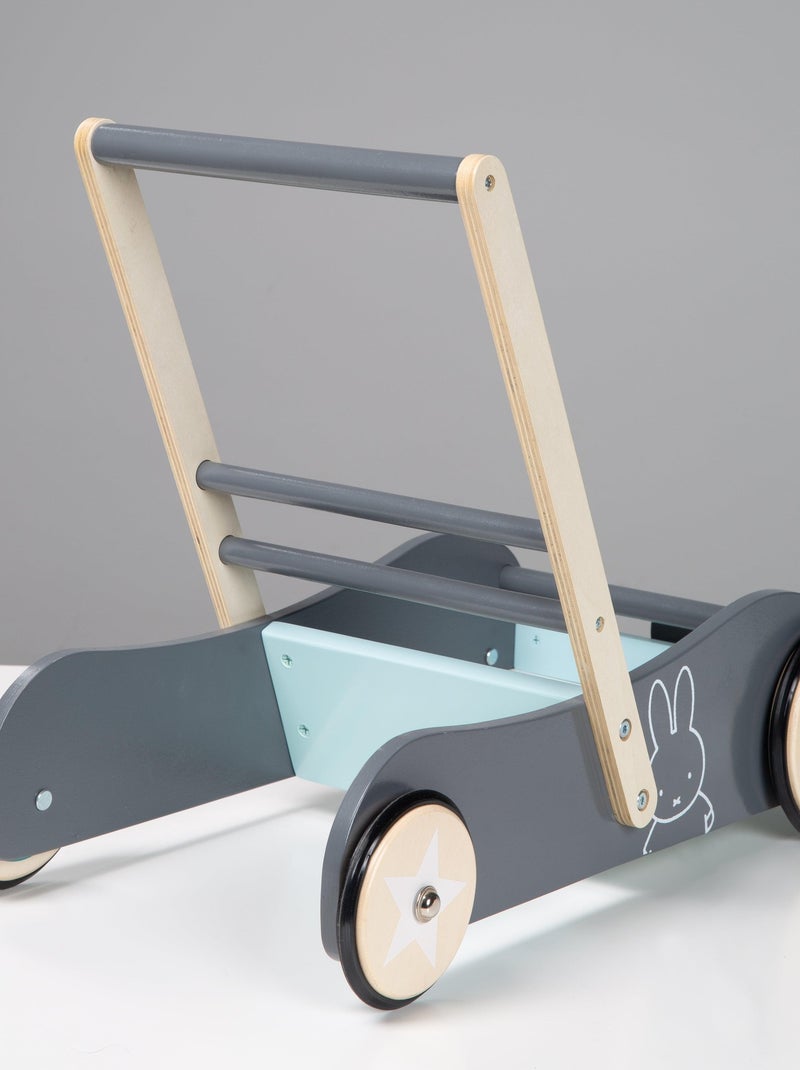 Carrito de madera para caminar con velocidad ajustable miffy® - ROBA Gris verde claro blanco - Kiabi