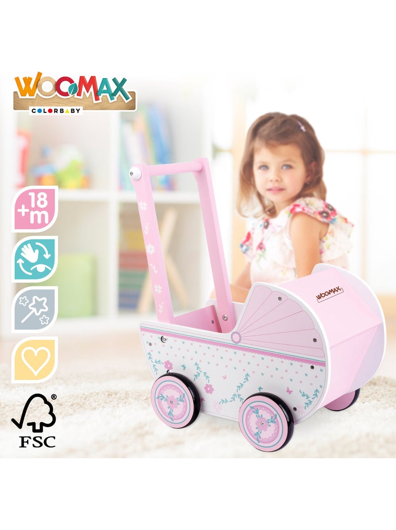 Carrito de muñecas madera woomax N/D - Kiabi