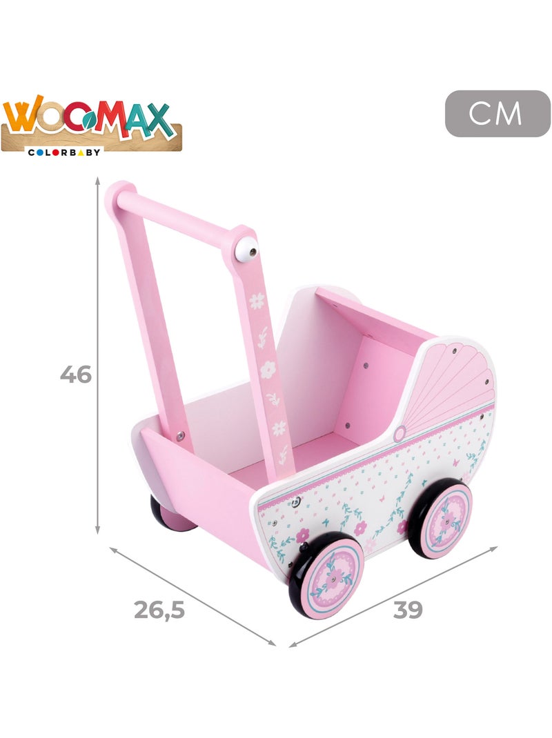 Carrito de muñecas madera woomax N/D - Kiabi