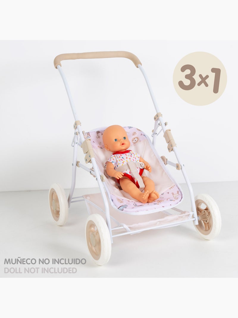 Carrito de paseo muñecas 2 en 1 colorbaby N/D - Kiabi