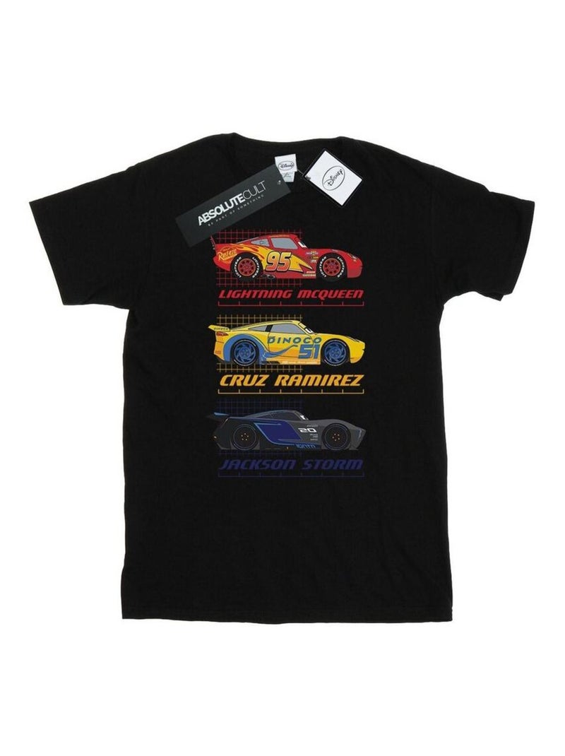 Cars - Camiseta Racer Profile de Algodón para Hombre Negro - Kiabi