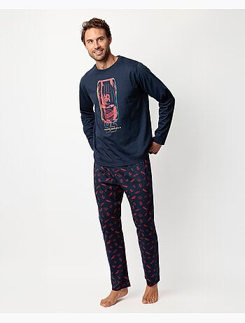 CARS Pijama Manga Larga Neon Mcqueen para Hombre