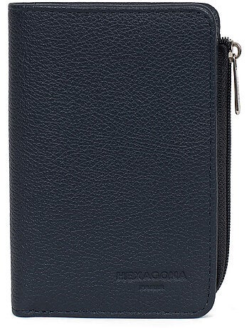 Cartera - 1 pliegue - Detener RFID - Cuero CONFORT