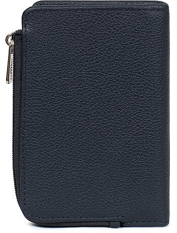 Cartera - 1 pliegue - Detener RFID - Cuero CONFORT