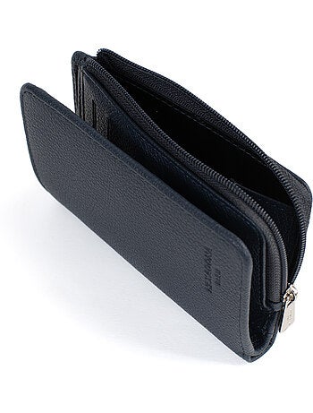 Cartera - 1 pliegue - Detener RFID - Cuero CONFORT