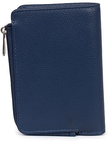 Cartera - 1 pliegue - detener rfid - cuero confort