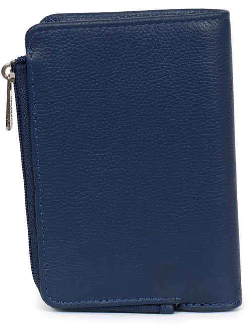 Cartera - 1 pliegue - Detener RFID - Cuero CONFORT - Kiabi