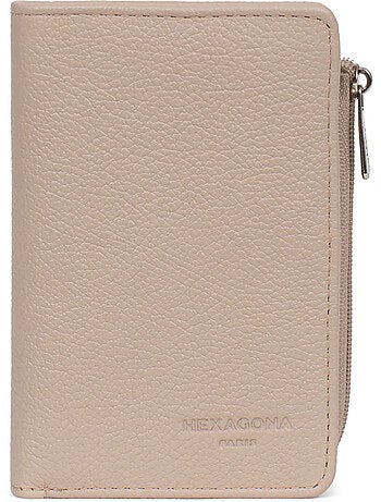Cartera - 1 pliegue - Detener RFID - Cuero CONFORT
