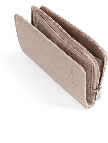 Cartera - 1 pliegue - Detener RFID - Cuero CONFORT