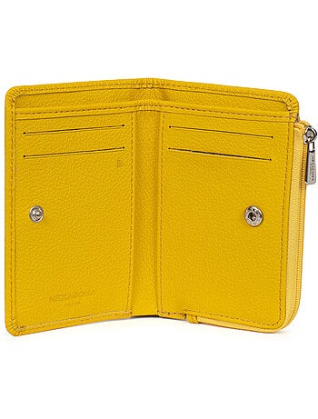 Cartera - 1 pliegue - detener rfid - cuero confort hexagona