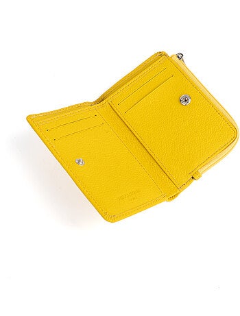 Cartera - 1 pliegue - detener rfid - cuero confort hexagona