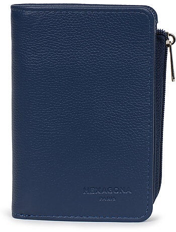 Cartera - 1 pliegue - detener rfid - cuero confort hexagona