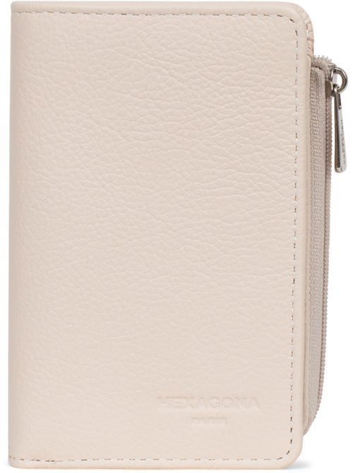 Cartera - 1 pliegue - Detener RFID - Cuero CONFORT - Kiabi