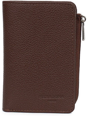 Cartera - 1 pliegue - Detener RFID - Cuero CONFORT