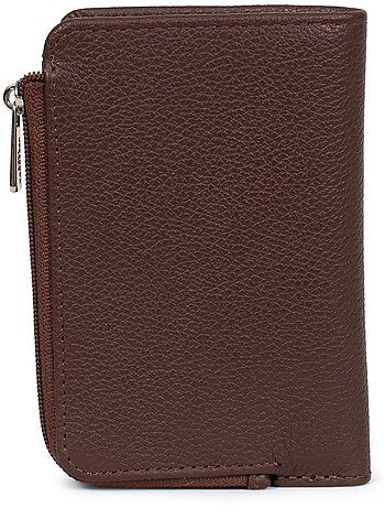 Cartera - 1 pliegue - Detener RFID - Cuero CONFORT