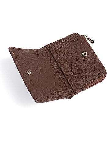 Cartera - 1 pliegue - Detener RFID - Cuero CONFORT