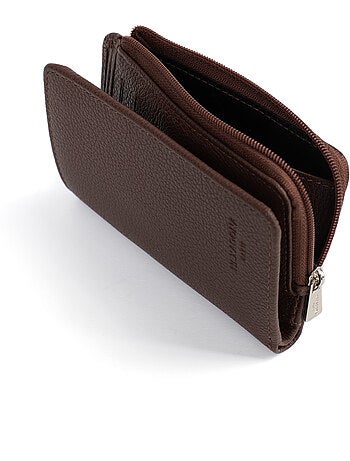 Cartera - 1 pliegue - Detener RFID - Cuero CONFORT