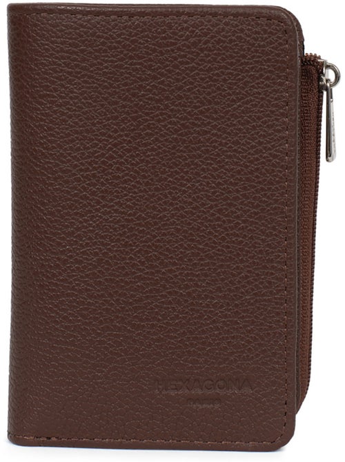 Cartera - 1 pliegue - Detener RFID - Cuero CONFORT - Kiabi