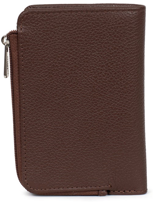 Cartera - 1 pliegue - Detener RFID - Cuero CONFORT - Kiabi