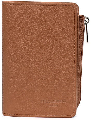 Cartera - 1 pliegue - Detener RFID - Cuero CONFORT