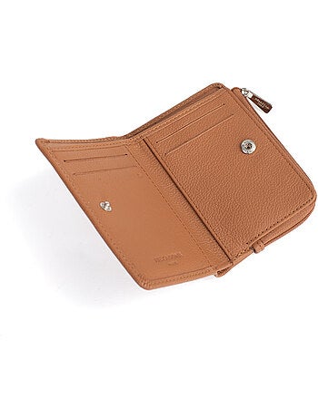Cartera - 1 pliegue - Detener RFID - Cuero CONFORT