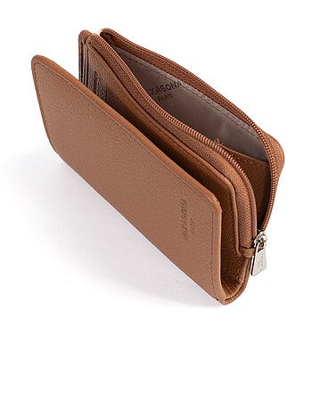 Cartera - 1 pliegue - Detener RFID - Cuero CONFORT