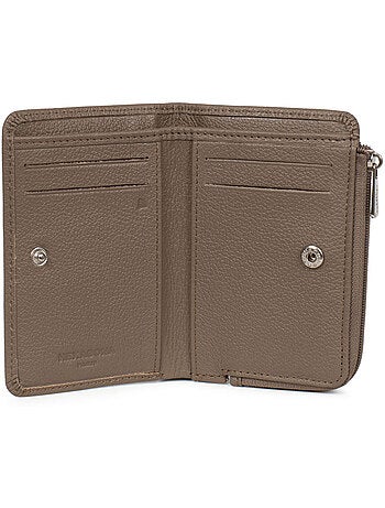 Cartera - 1 pliegue - Detener RFID - Cuero CONFORT