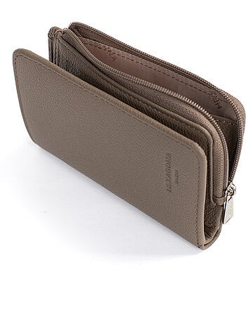 Cartera - 1 pliegue - Detener RFID - Cuero CONFORT