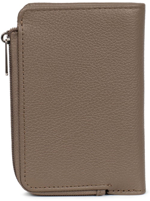 Cartera - 1 pliegue - Detener RFID - Cuero CONFORT - Kiabi