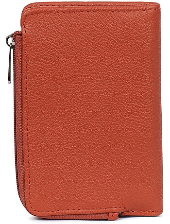 Cartera - 1 pliegue - Detener RFID - Cuero CONFORT