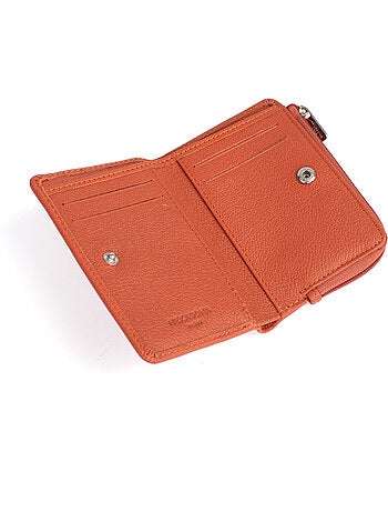 Cartera - 1 pliegue - Detener RFID - Cuero CONFORT
