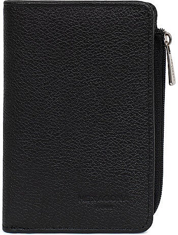 Cartera - 1 pliegue - Detener RFID - Cuero CONFORT