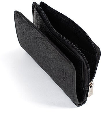 Cartera - 1 pliegue - Detener RFID - Cuero CONFORT