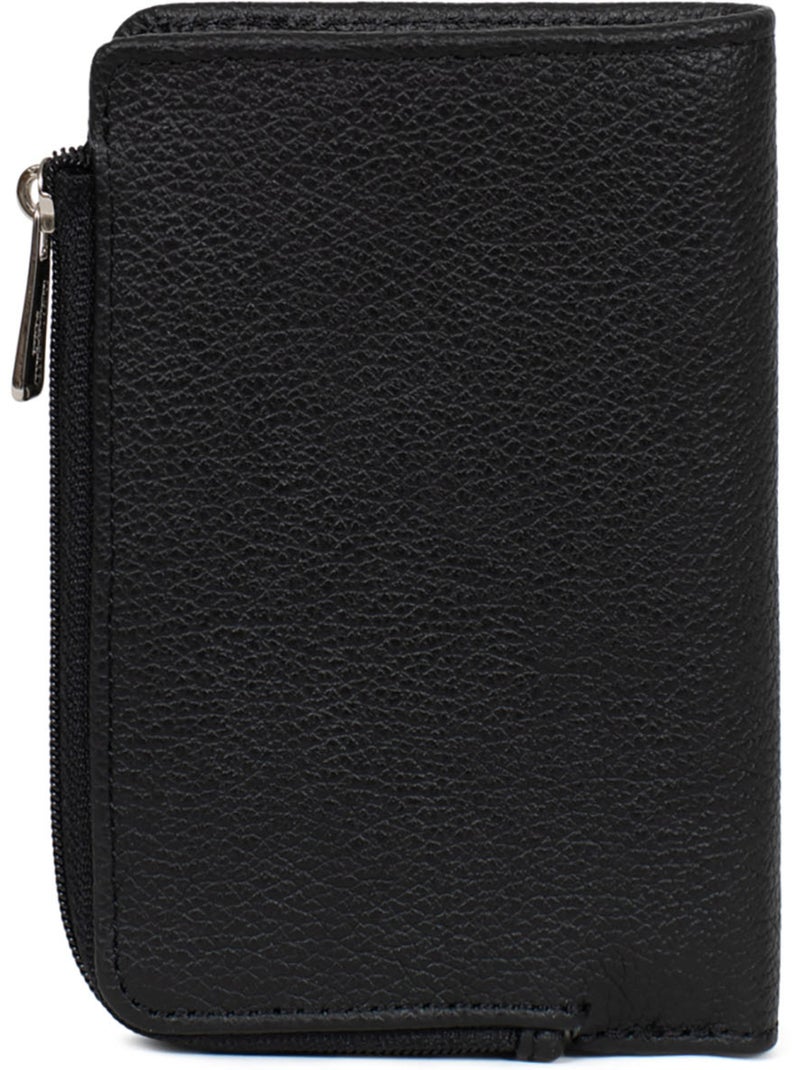 Cartera - 1 pliegue - Detener RFID - Cuero CONFORT Negro - Kiabi