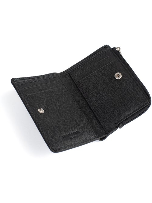 Cartera - 1 pliegue - Detener RFID - Cuero CONFORT - Kiabi