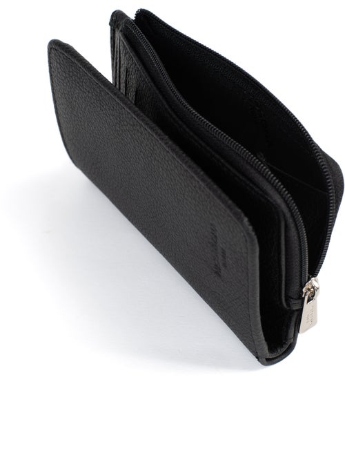 Cartera - 1 pliegue - Detener RFID - Cuero CONFORT - Kiabi