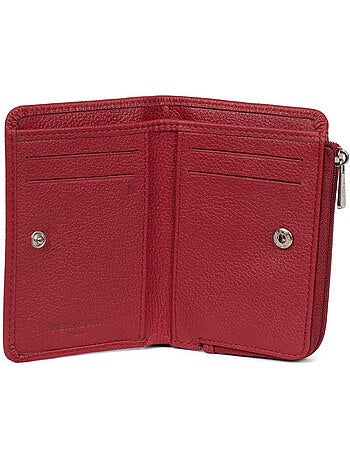 Cartera - 1 pliegue - Detener RFID - Cuero CONFORT