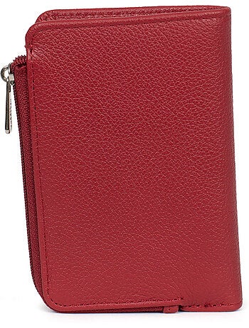 Cartera - 1 pliegue - Detener RFID - Cuero CONFORT