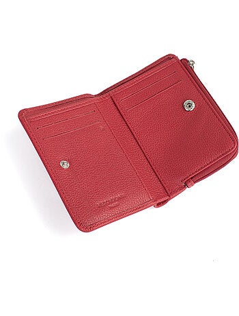 Cartera - 1 pliegue - Detener RFID - Cuero CONFORT