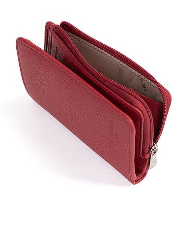 Cartera - 1 pliegue - Detener RFID - Cuero CONFORT