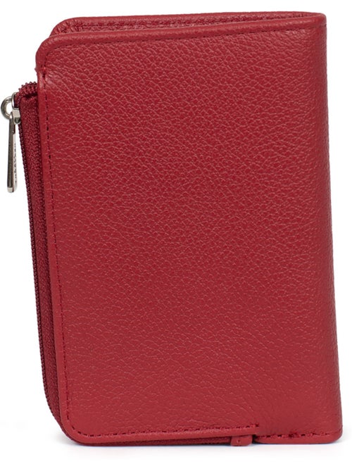 Cartera - 1 pliegue - Detener RFID - Cuero CONFORT - Kiabi