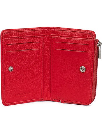 Cartera - 1 pliegue - Detener RFID - Cuero CONFORT