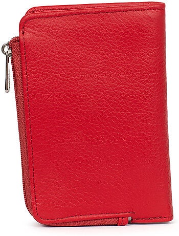 Cartera - 1 pliegue - Detener RFID - Cuero CONFORT
