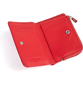 Cartera - 1 pliegue - Detener RFID - Cuero CONFORT