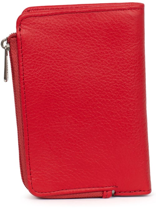 Cartera - 1 pliegue - Detener RFID - Cuero CONFORT - Kiabi