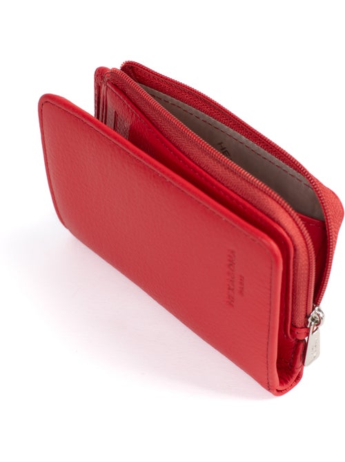 Cartera - 1 pliegue - Detener RFID - Cuero CONFORT - Kiabi